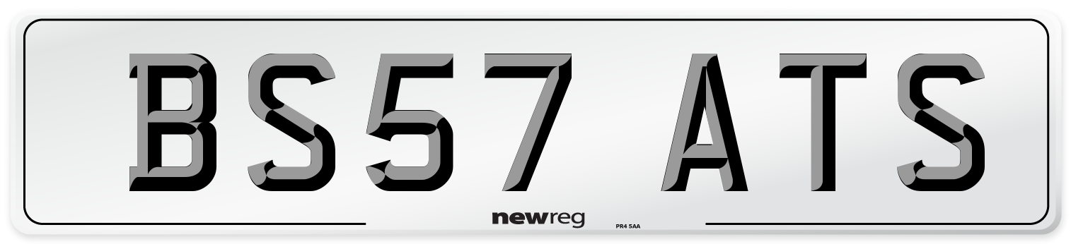 BS57 ATS Number Plate from New Reg